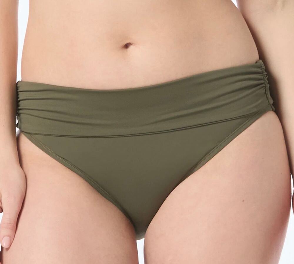 Coco Reef Palm Green Impulse Rollover Bikini Bottom M NWT